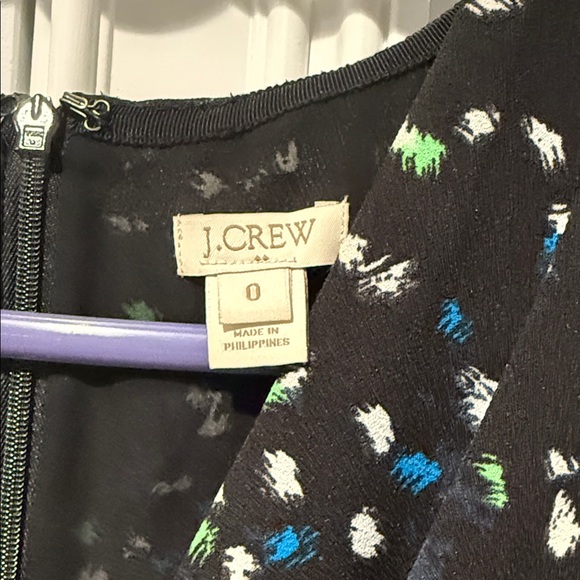 J. Crew outlet Black and Blue Mini Dress - Picture 2 of 3
